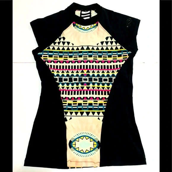 Rip Curl Rash Guard Shirt Junior Size XS Multicolor - Picture 1 of 6